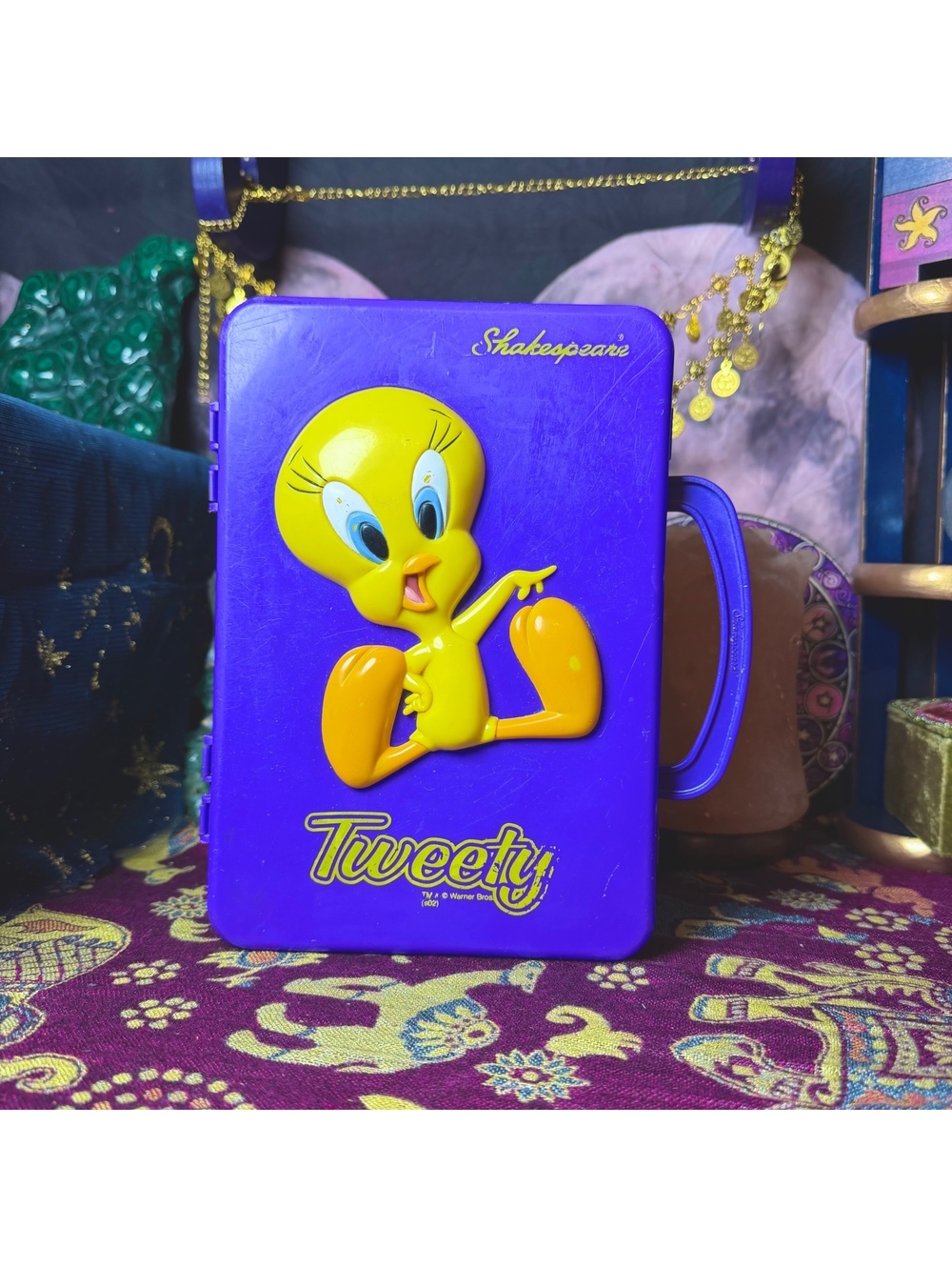 Tweety Bird Retro Vintage Shakespeare Lunch Box Plastic Container Pencil Box